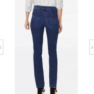 NYDJ Jeans - NYDJ Jeans Marilyn Straight Leg Denslowe Dark Wash NYDJ Jeans - NYDJ Jeans Marilyn Straight Leg Denslowe Dark Wash